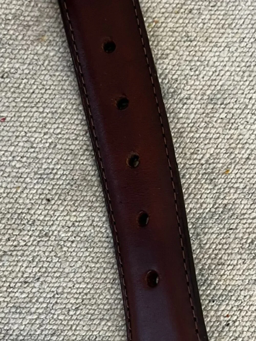 Vintage 1993 Onyx By Brighton Brown Leather Braided Insert Western Belt sz 38